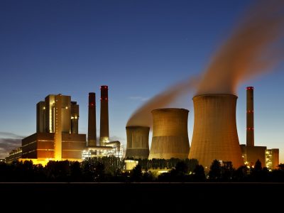 Lignite Power Station At Night Lignite Power Station At Night
